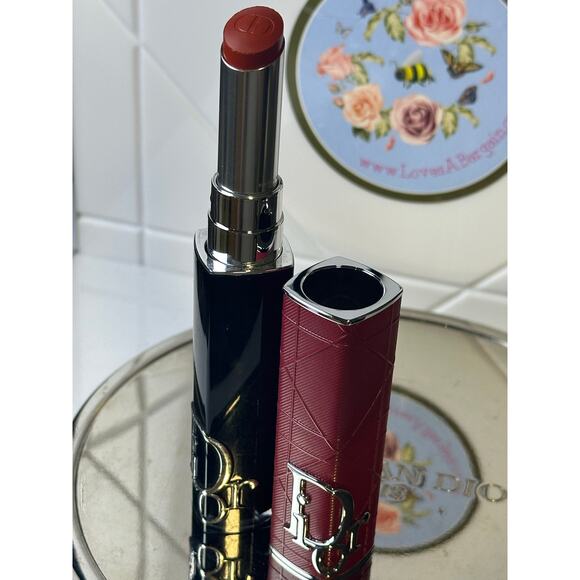 Dior Addict 845 VINYL RED - NEW - NO BOX & DIOR Addict Lipstick Case NEW - Picture 1 of 3